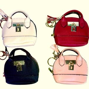 ♥️Bag Charm/Keychain/AirPod Holder - Red, Pink, Black, White - choose one